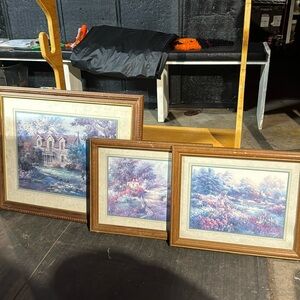 3 vintage home interior pictures. $60 for all 3